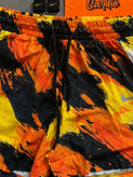 پکیج کد S3588 ست بدنسازی مردانه طرح آرنولد با تم نارنجی 🧡🔥شامل رکابی قهرمانی + شلوارک + جوراب ساقدار + مچبند چسب نانو